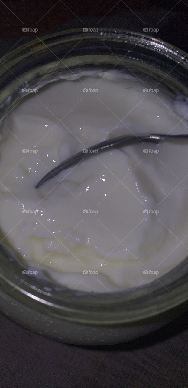 cold yogurt summer flavor