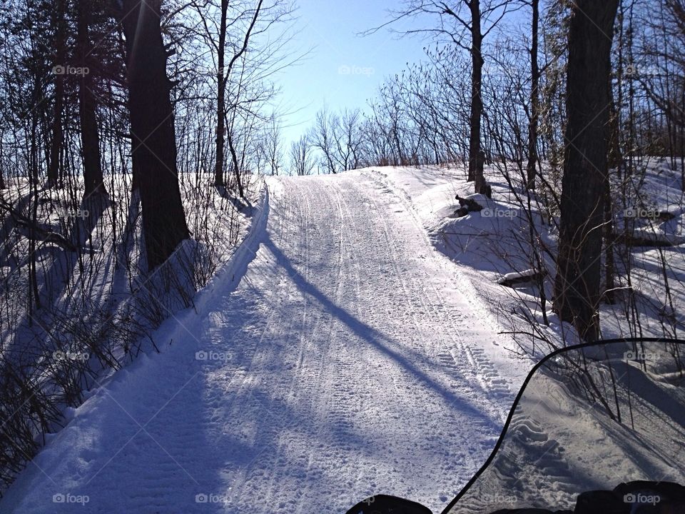 Snowmobile trail