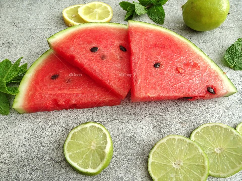 Slices of watermelon 