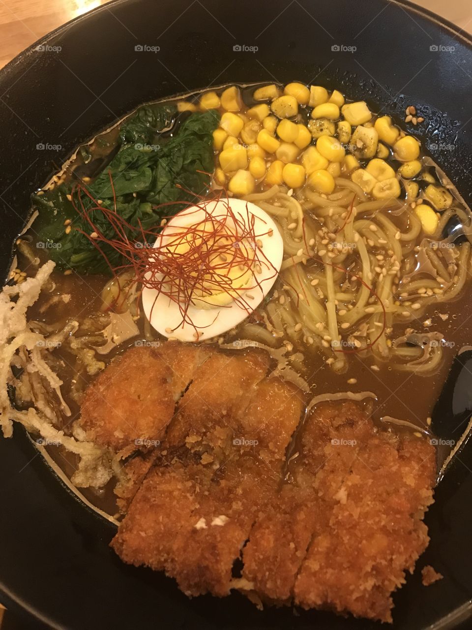 Curry ramen with Chicken Katsu
