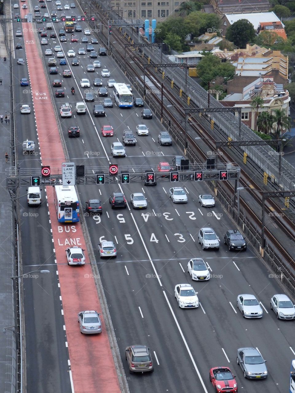 Traffic on a highway