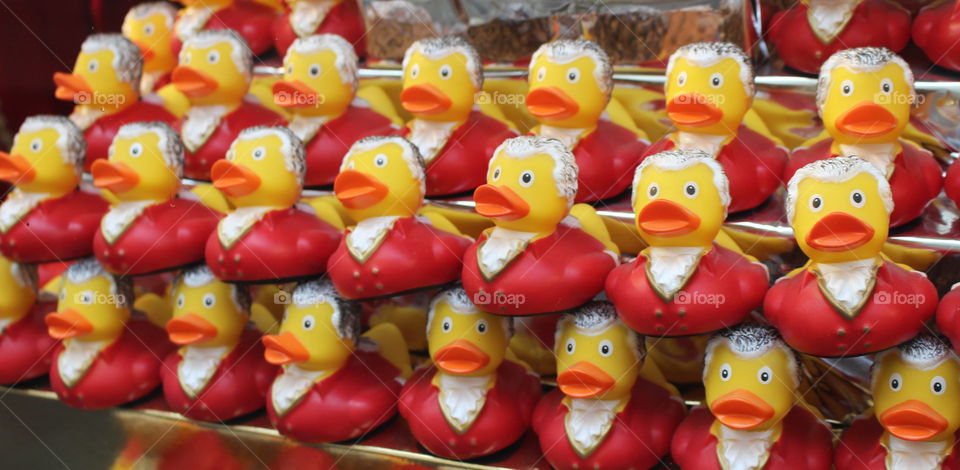 Mozart rubber ducks, Salzburg.