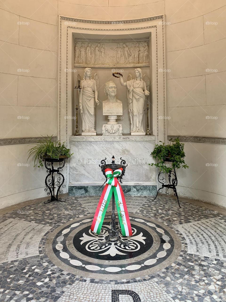 sepulchral mausoleum of Alessandro Volta in Camnago Volta, near the city of Como