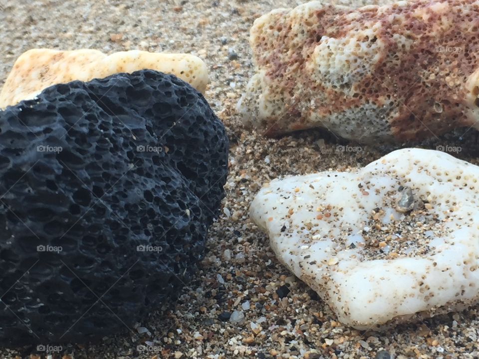Beach rocks on Maui