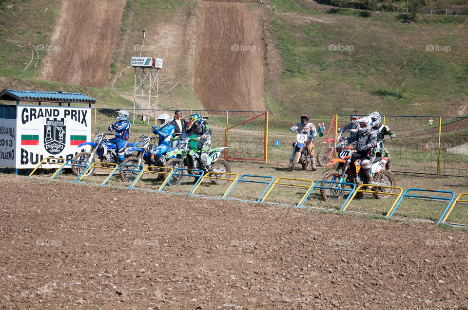 Motocross start line