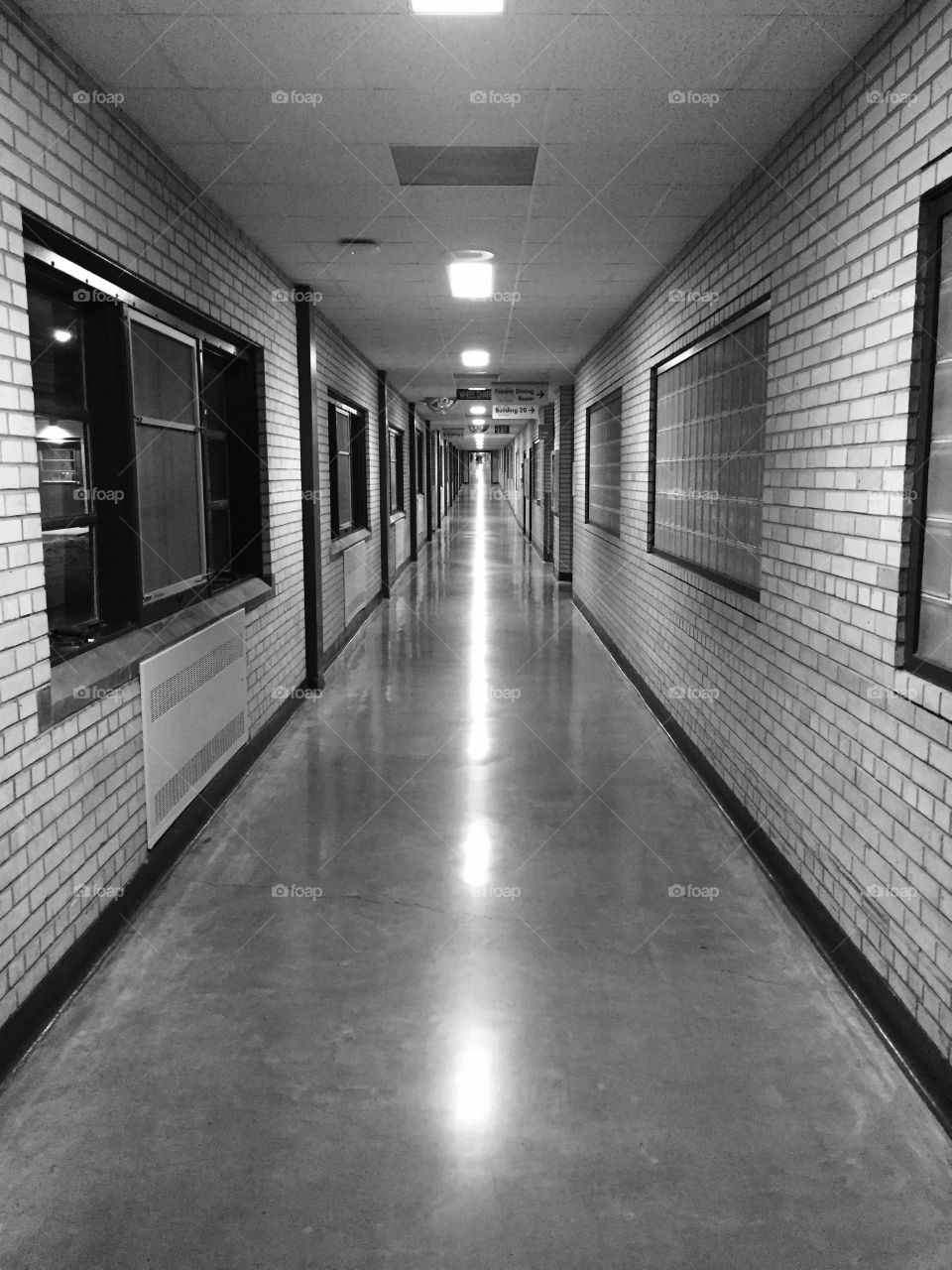 Ominous hallways of hospitals