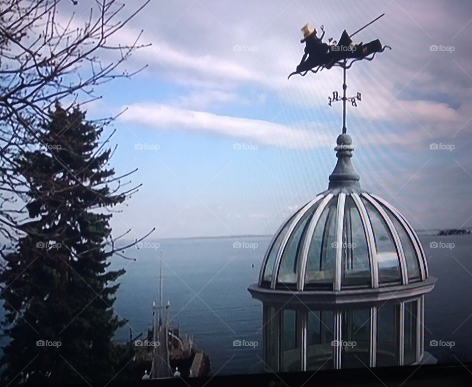 cúpula con guía de viento