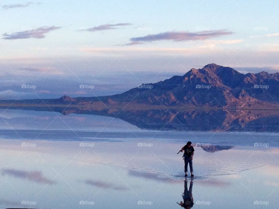 Bonneville salt flats, Utah 