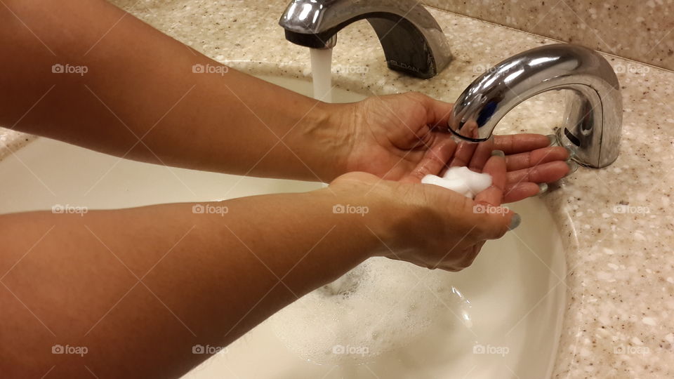 Washing hands