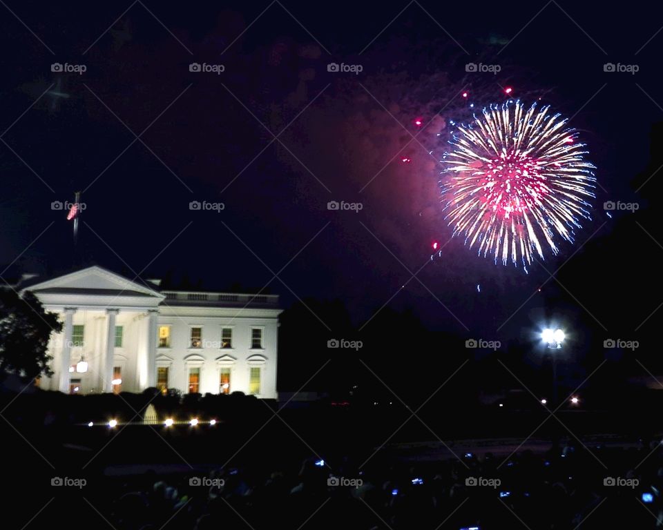 4th of July Fireworks in Washington, DC USA