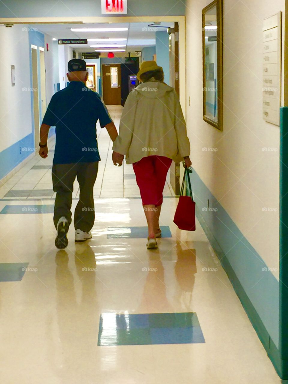 Elderly helping each other