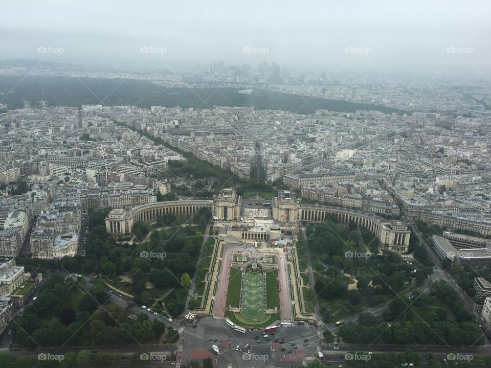 View from the Eiffel Tower, Paris, France