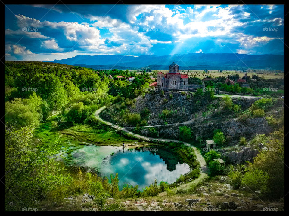 Vrelo Cetine in Cetina, Croatia