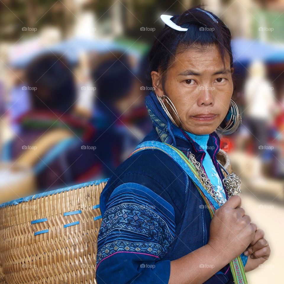 Black Hmong tribe woman, Vietnam.