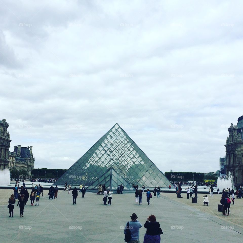 Louvre museum Paris. Meuse de louvre. 