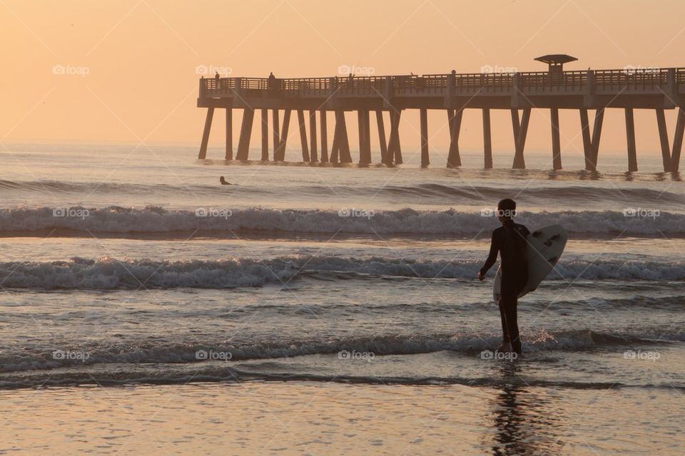 Surfing at the Pier