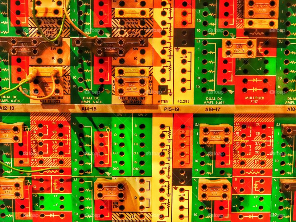 Colorful Computer Circuitboard 