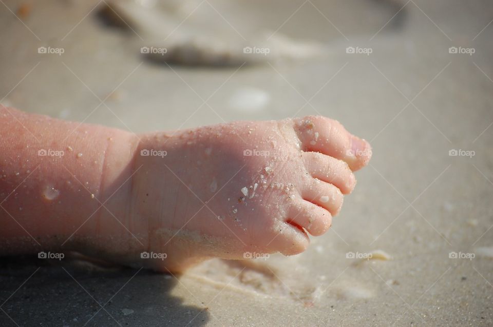 Sandy baby foot 