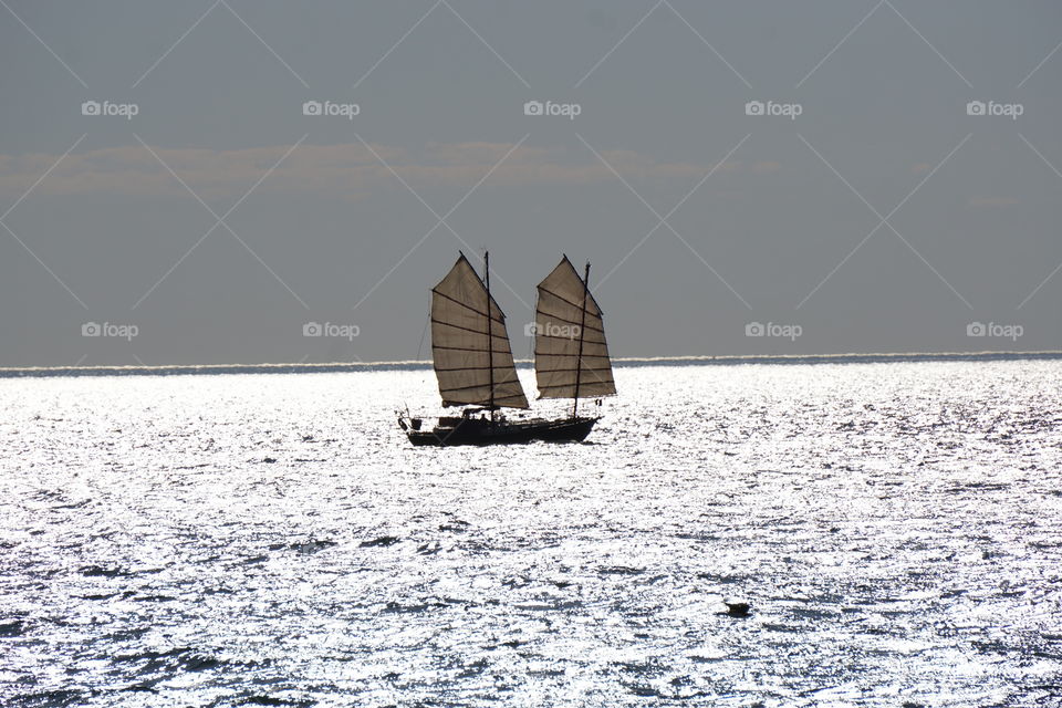 Chinese junk boat