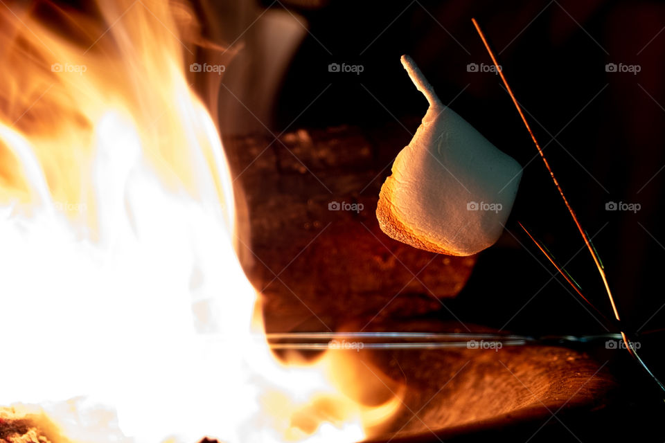 Foap, My Perfect Moment: The perfect moment while roasting marshmallows is when the marshmallow is not too burnt, but it’s slightly browned and almost melting off the stick. Ahhh...delicious! 