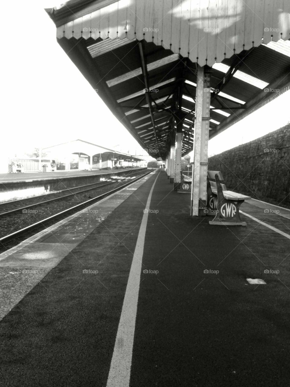 truro  Cornwall England train station.
