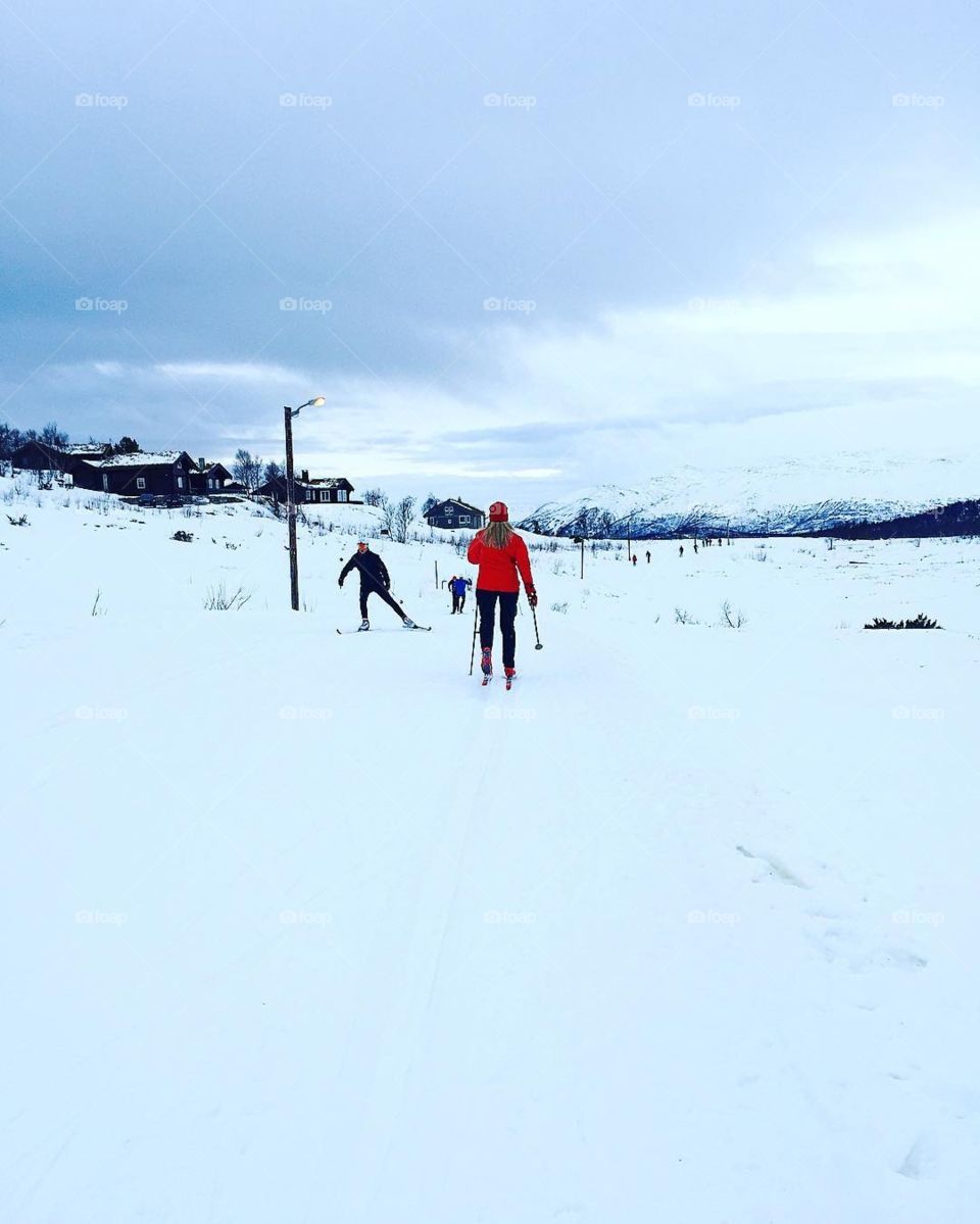 Cross road skiing 🎿 