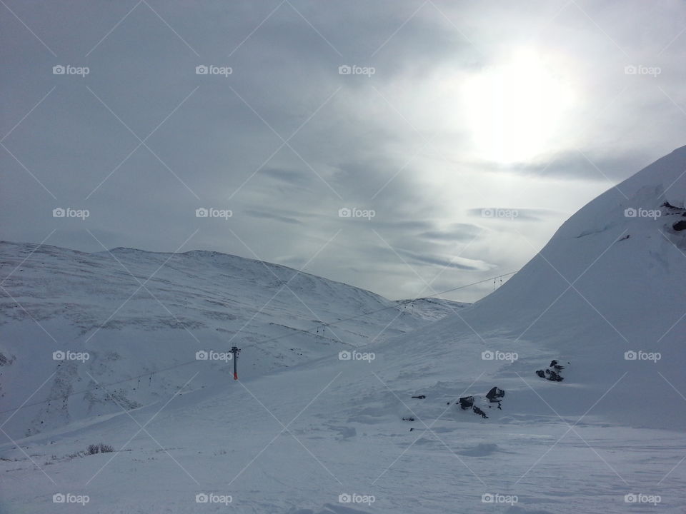 Winter mountain landscapes