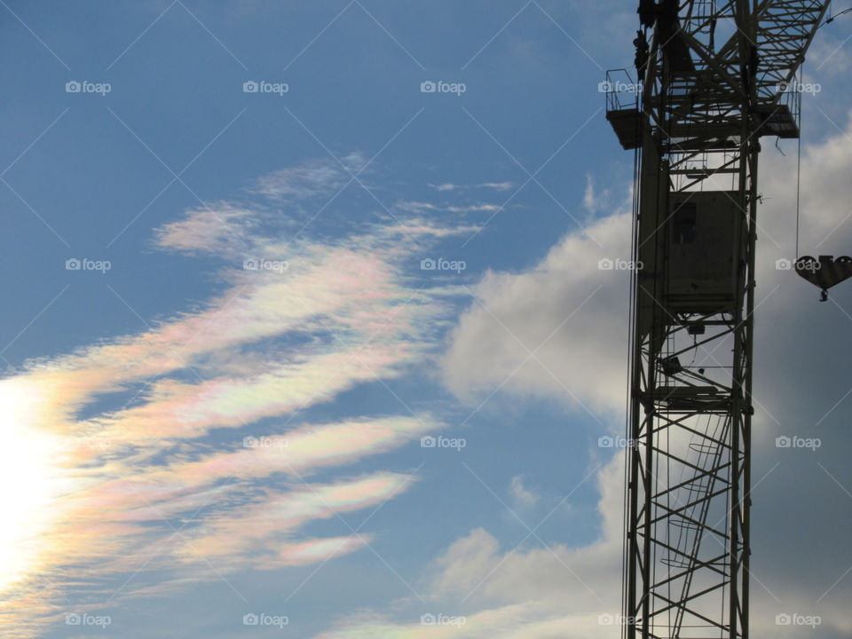 clouds in the sky like fingers