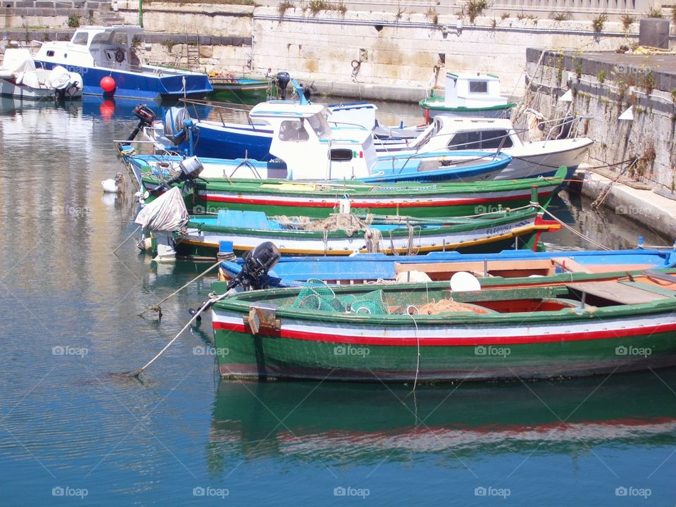 Barche ad Ortigia