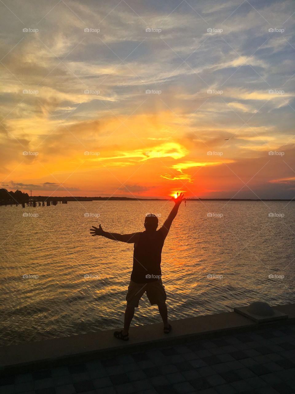 Sunset, Water, Dawn, Beach, Backlit
