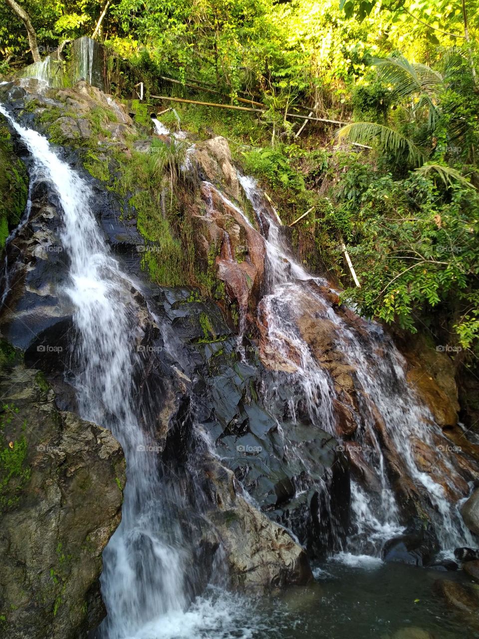 Beautiful and natural waterfall view
