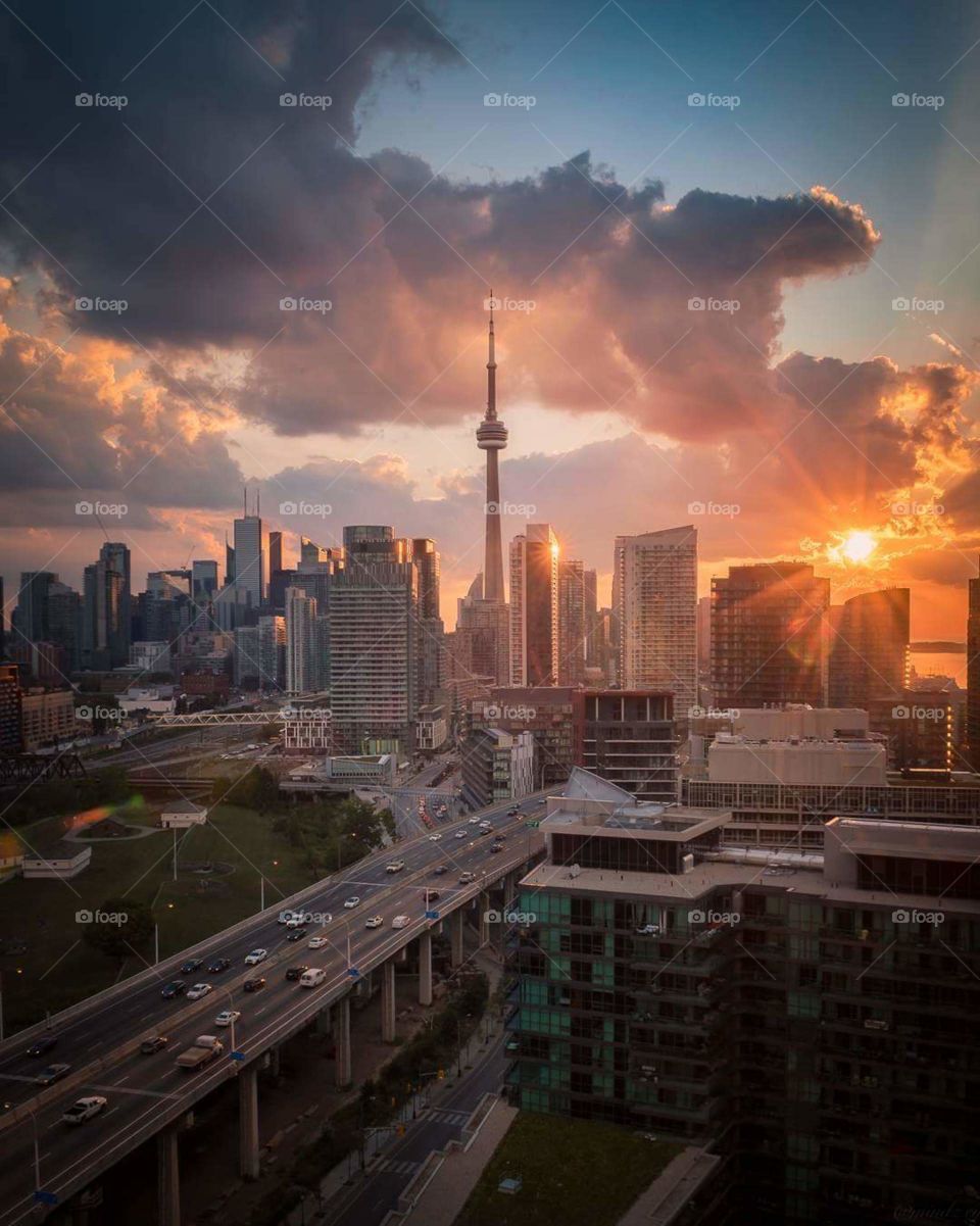 Sunset over Toronto! 