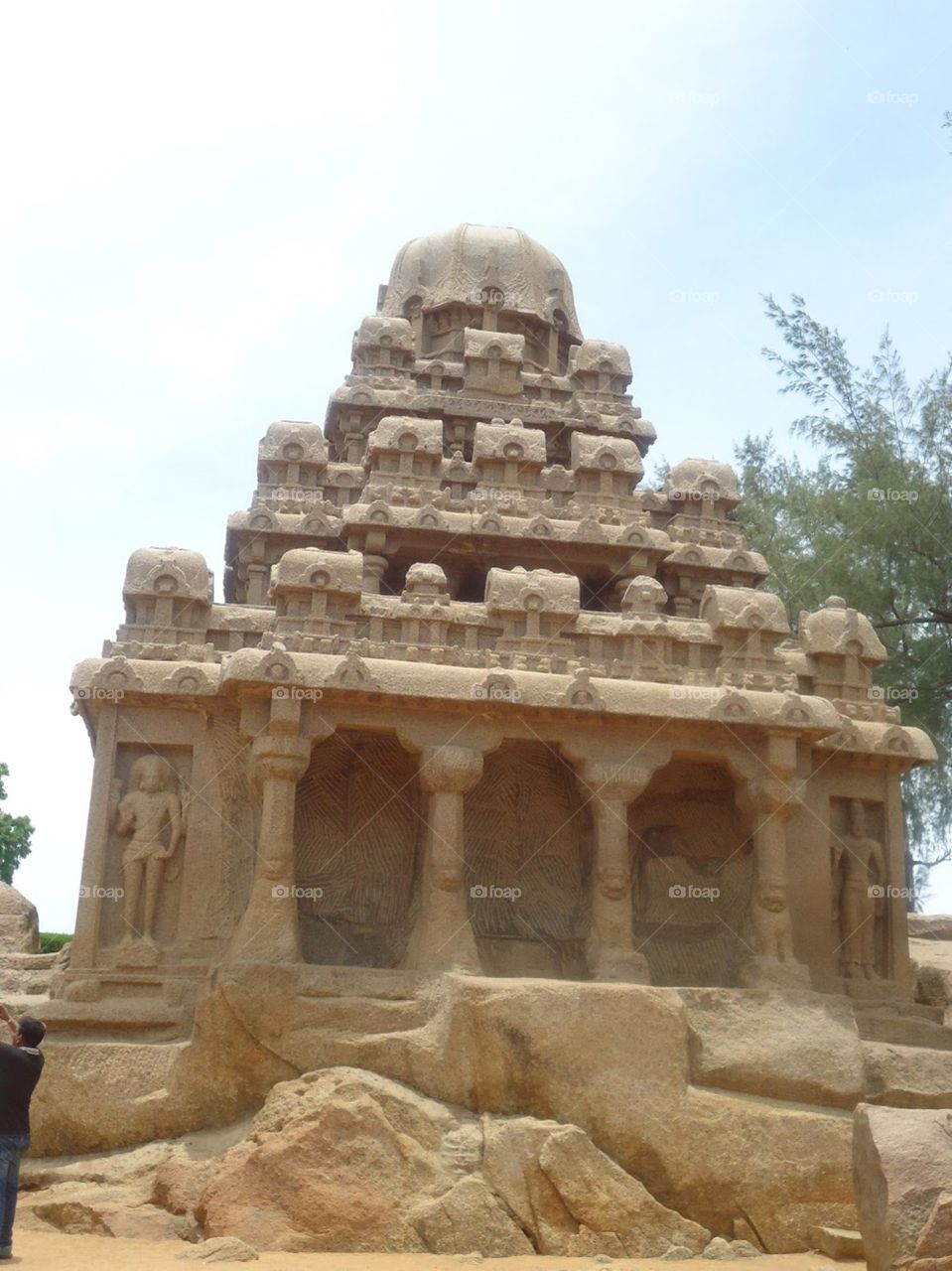 Beautiful temple sculpture 