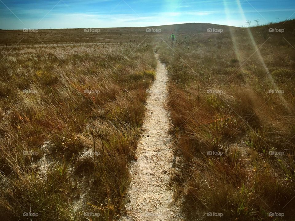 View from my first backpacking.  It was autumn in Brazil and there was a lot of wind.  It was a walk about 19 kilometers