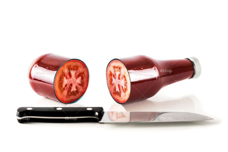Sliced ketchup