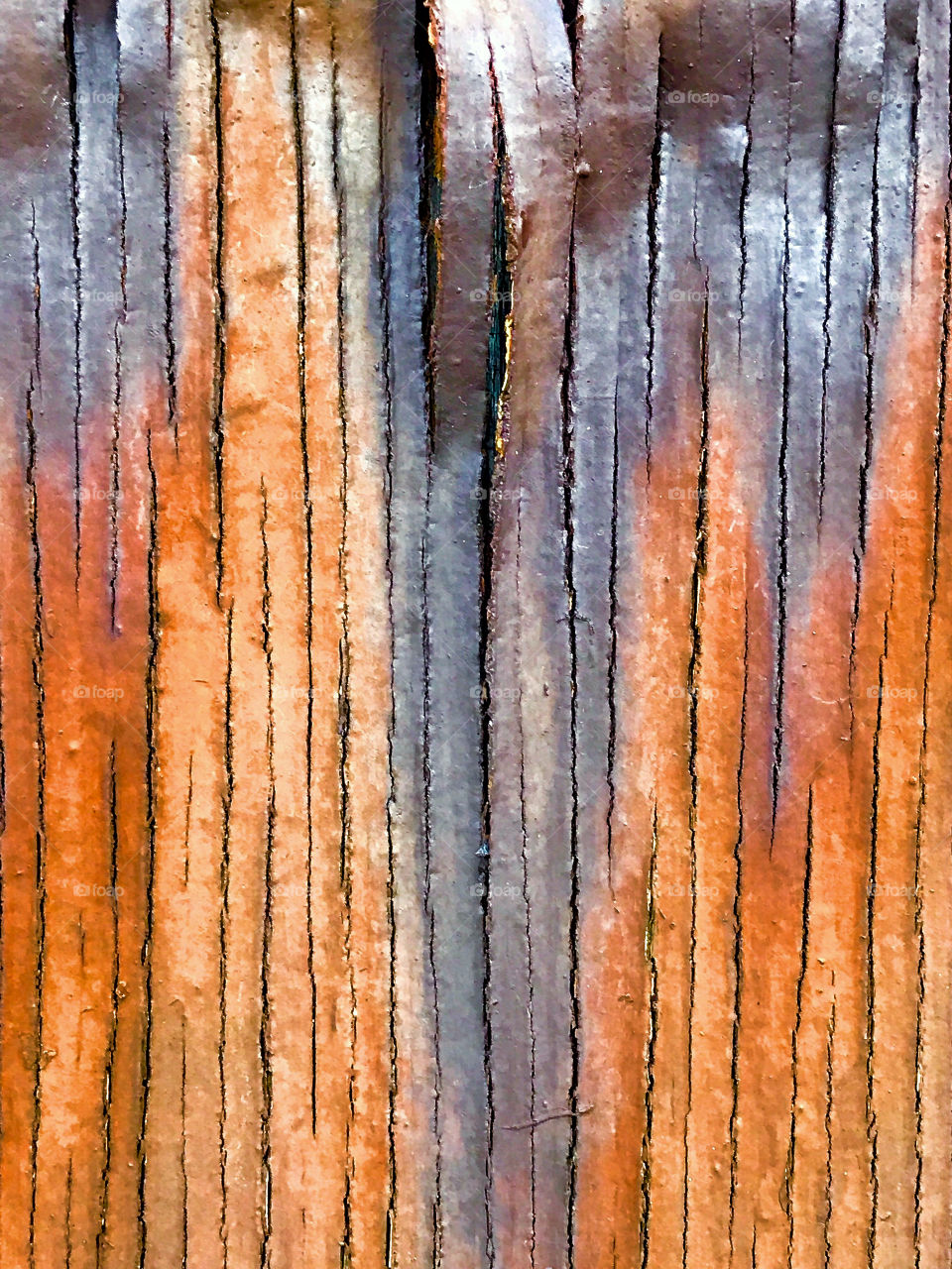 Rusted splitting paint