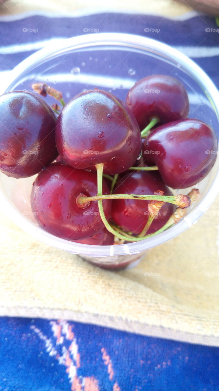 refreshing on the beach