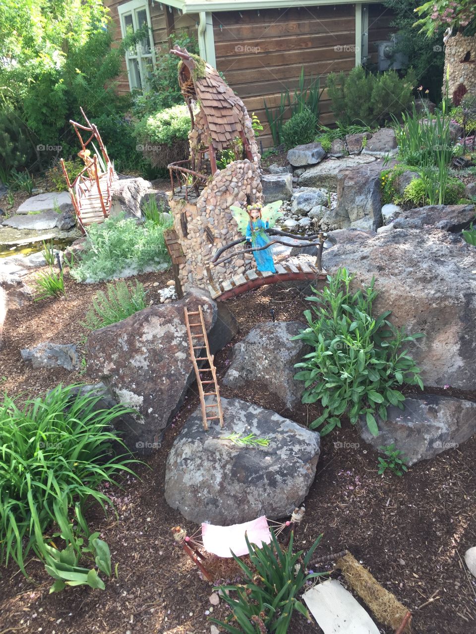 Fairy Quest. Pixie Home. Pixie Prime Real Estate! Lake, Gardens & Rustic Cabins. Pixie Hollow and Gardens. Gardner Village, in West Jordan, Utah. @chelseamerkleyphotos - Copyright © CM Photography. May 2019.