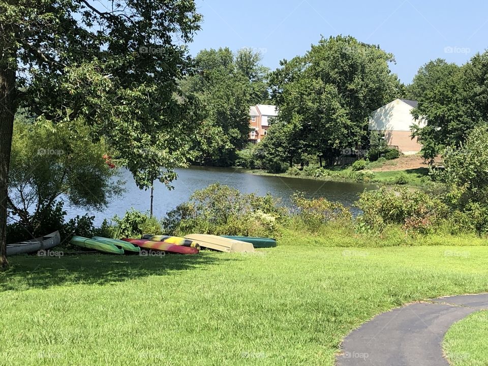 Visiting the Lake in Burke Virginia 