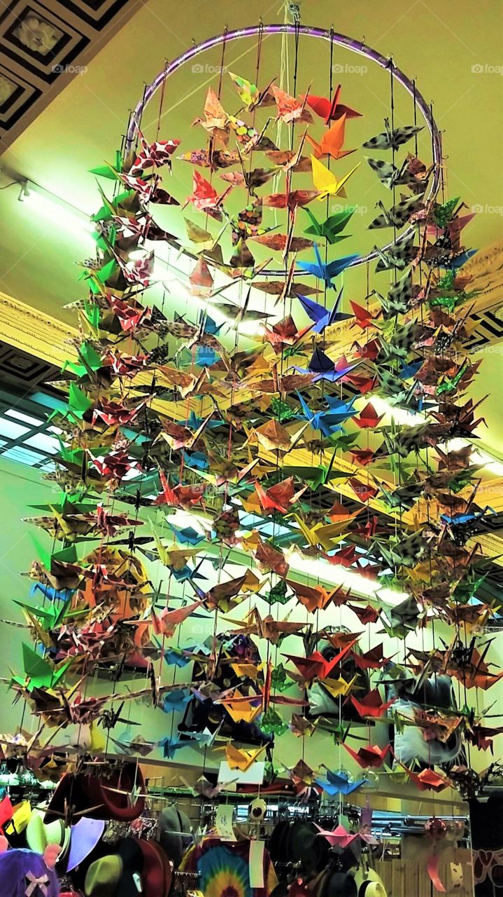 Handmade Flying Birds Display