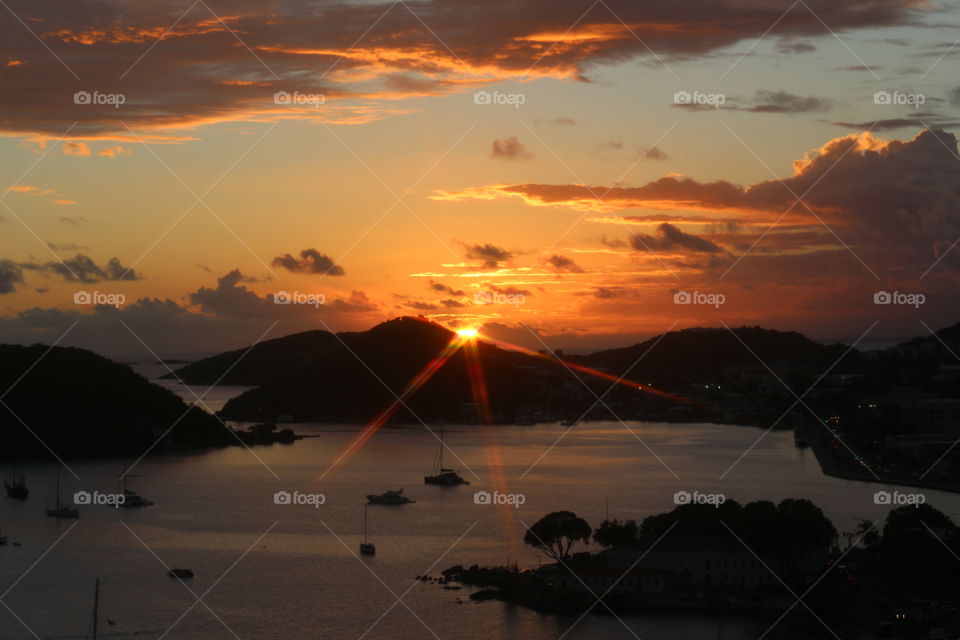 St Thomas Long Bay Sunset