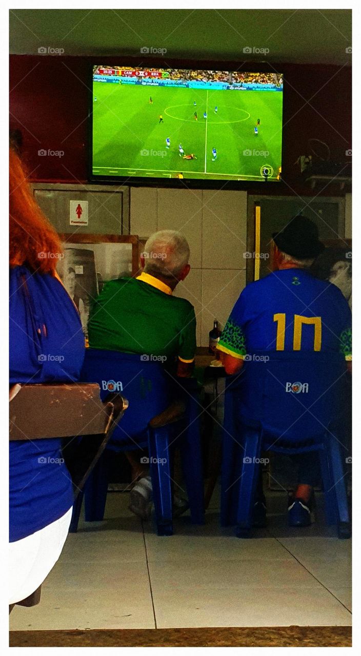 Watching brazil game