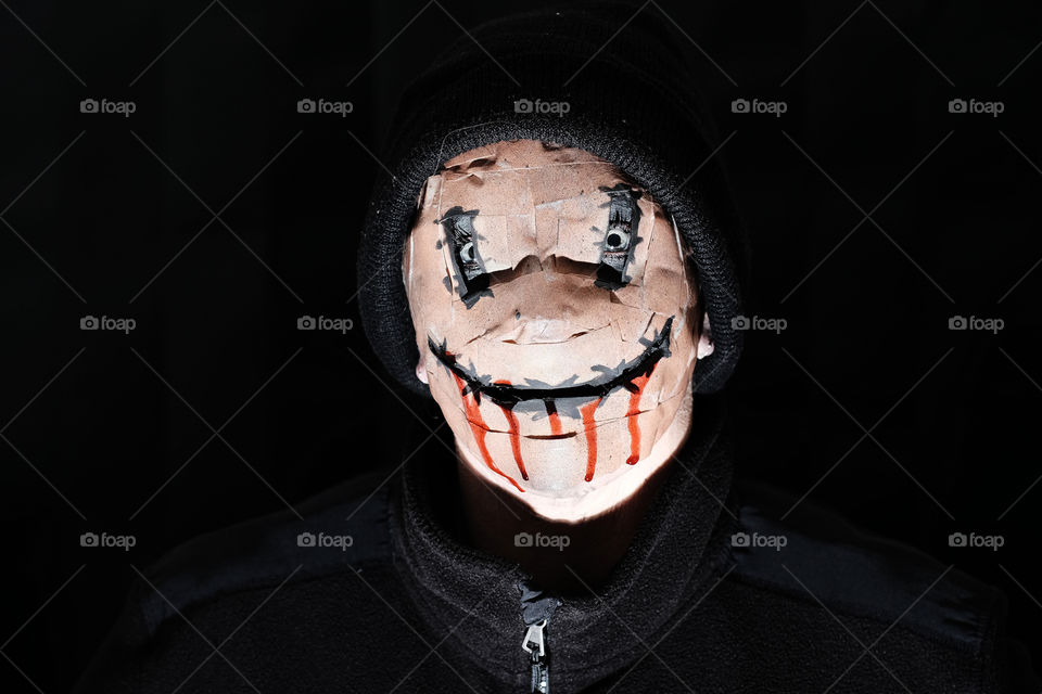 Zombie face close-up