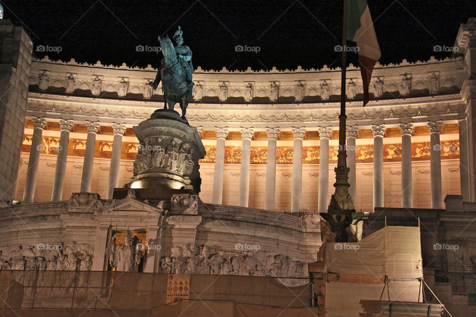 italy statue night rome by zgugz