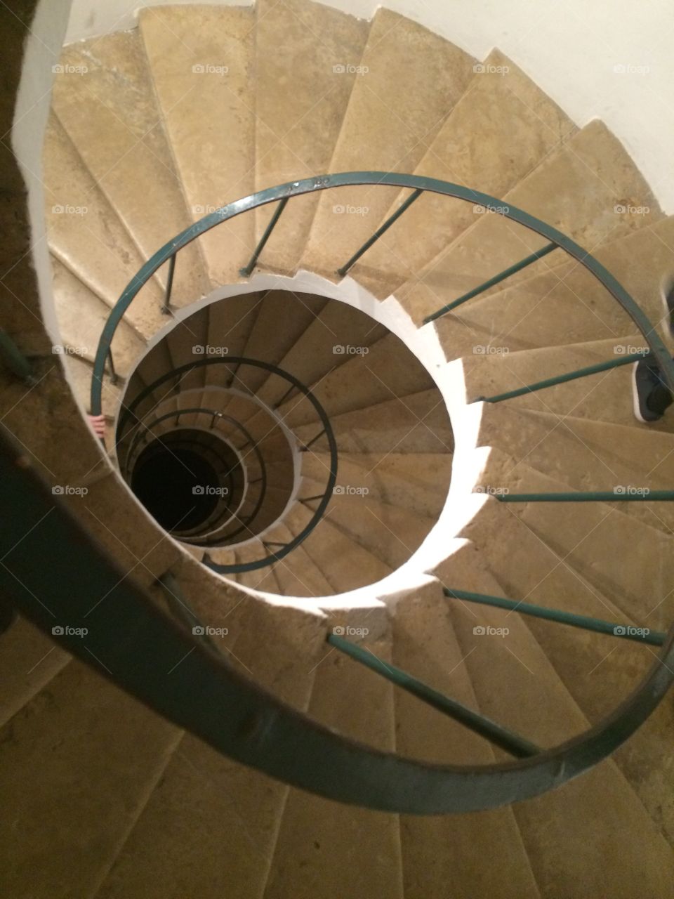 Old spiral staircase.