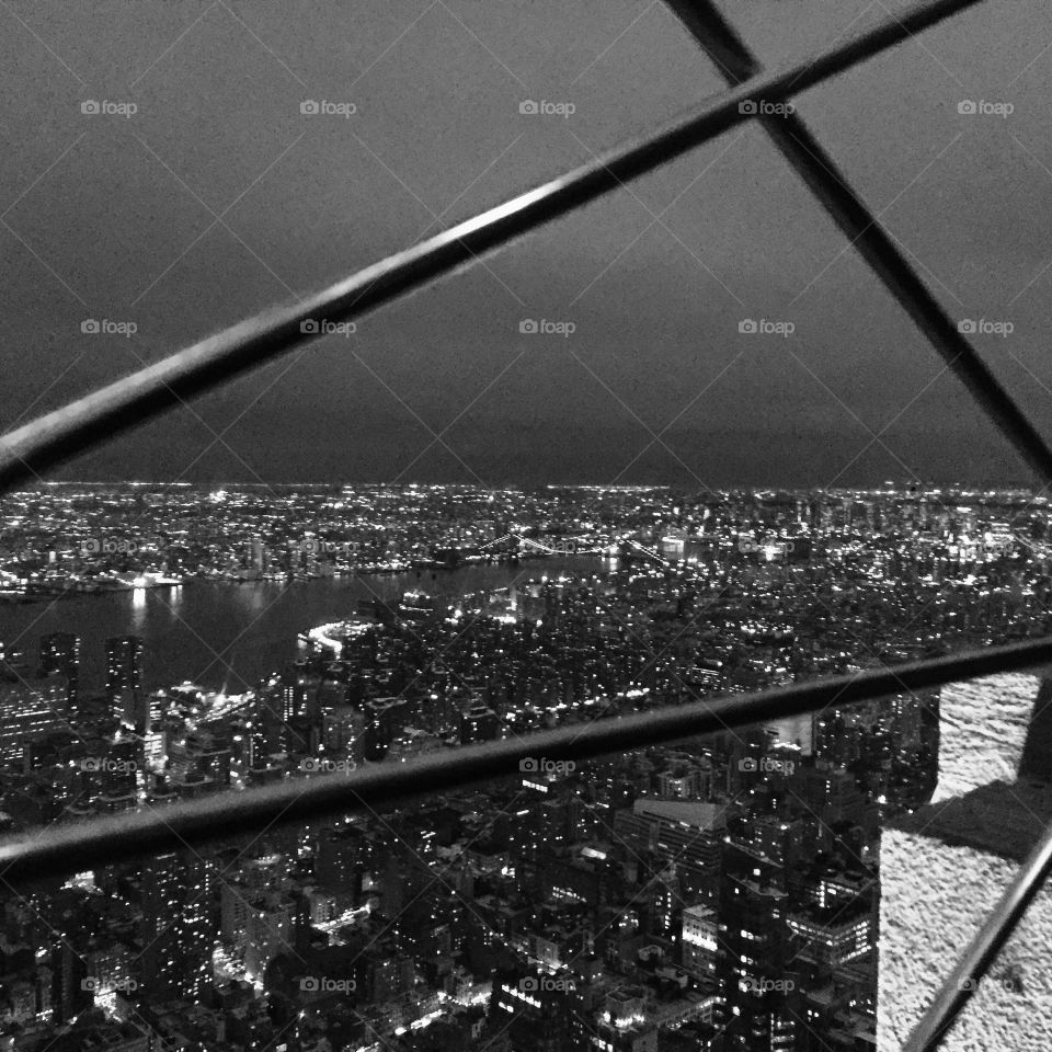 Empire State view- B&W