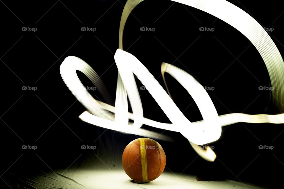 Basketball Light painting