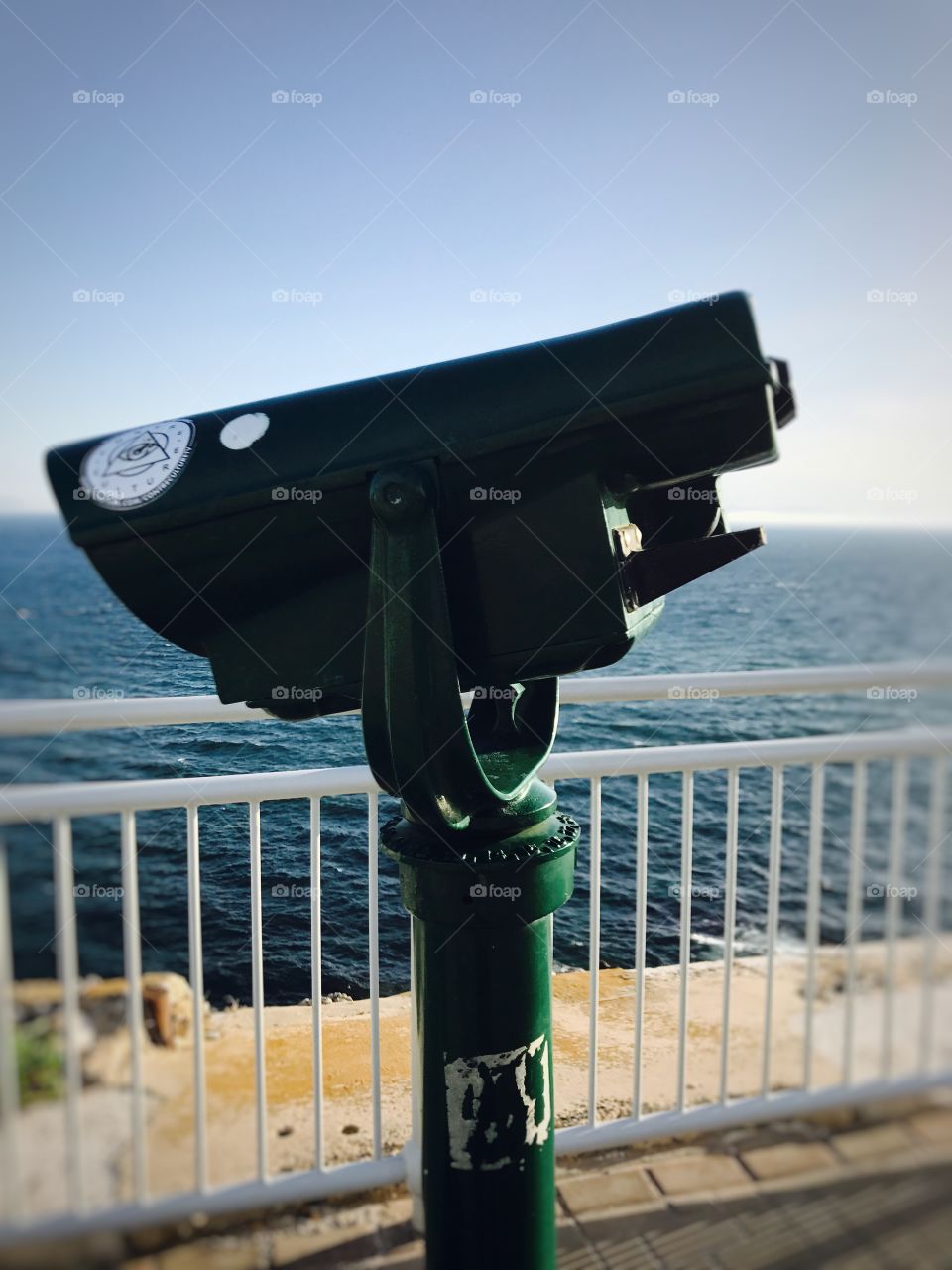 Binoculars-views-Mediterranean Sea-