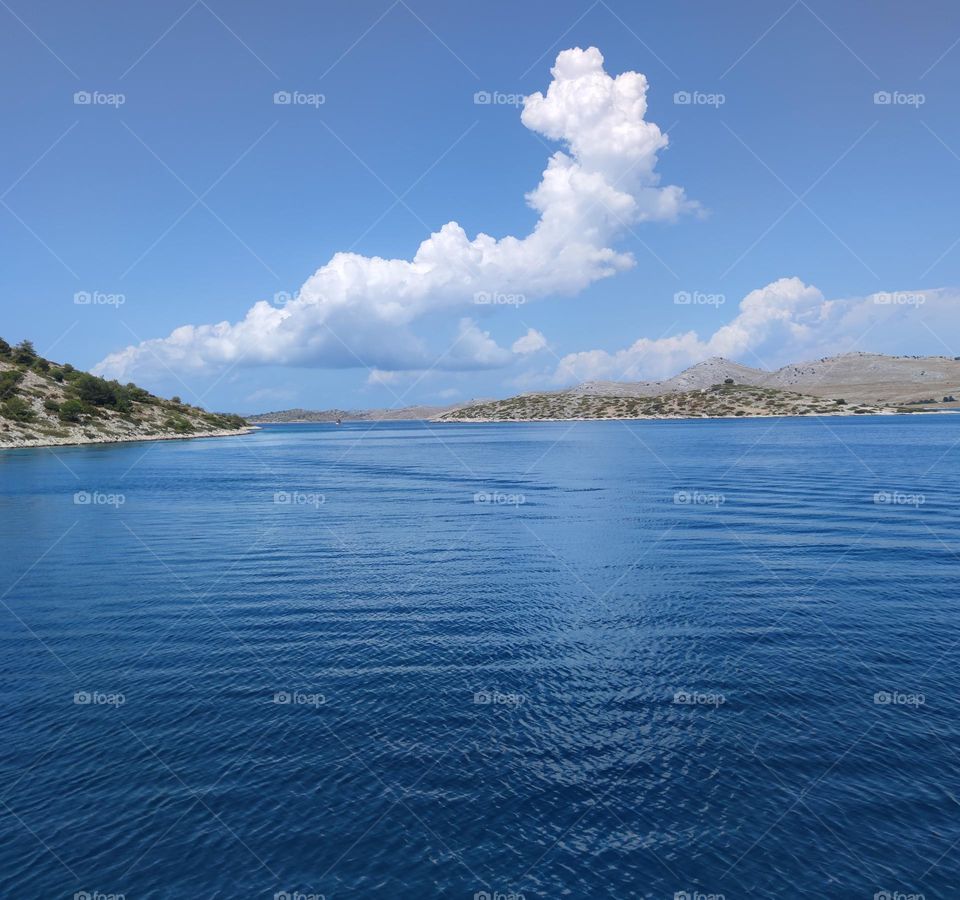 Summer seascape in Croatia