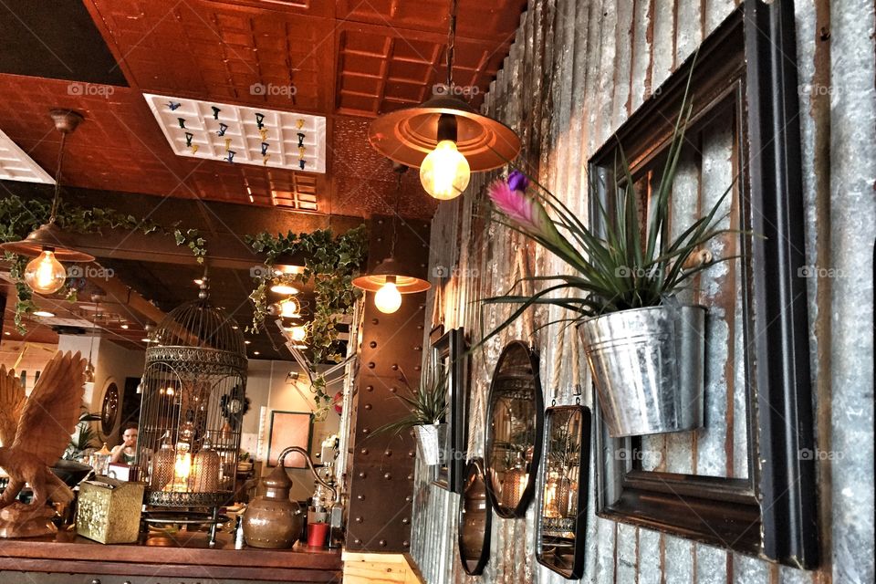 Industrial style bar design